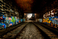 train tunnel graffiti